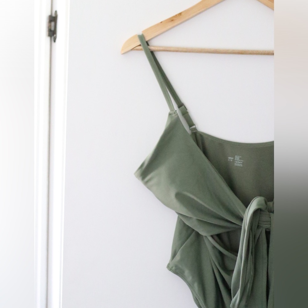 Aerie Wrap Full Coverage One Piece Swimsuit